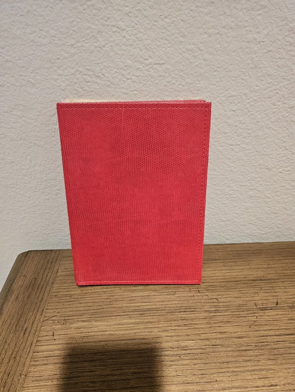 Unused Red Lizard Texture Hardcover Journal Gold Edged Pages